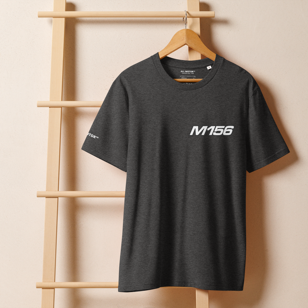 M156 Engine T Shirt | Hand Drawn AMG Engine Artwork - Graphite Spec