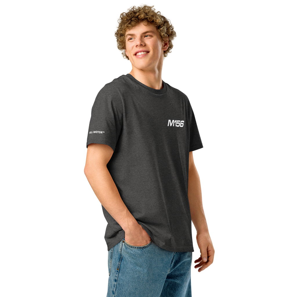 M156 Engine T Shirt | Hand Drawn AMG Engine Artwork - Graphite Spec