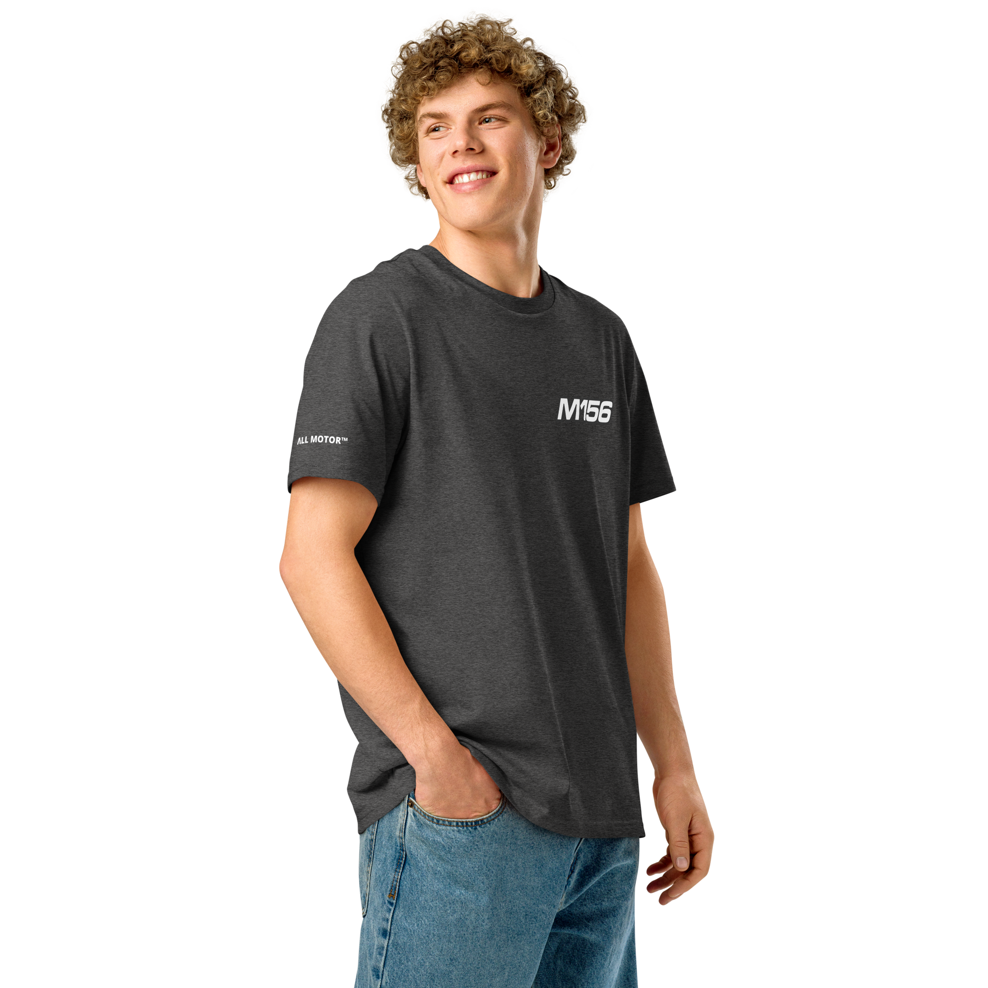 M156 Engine T Shirt | Hand Drawn AMG Engine Artwork - Graphite Spec